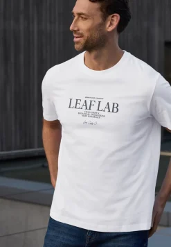 Shirt met ronde hals en borstprint