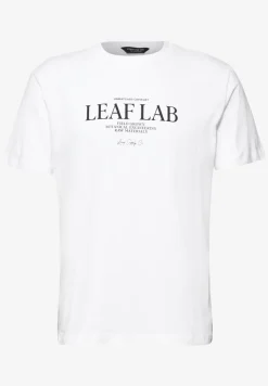 Shirt met ronde hals en borstprint