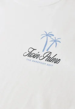 Shirt met ronde hals en borstprint