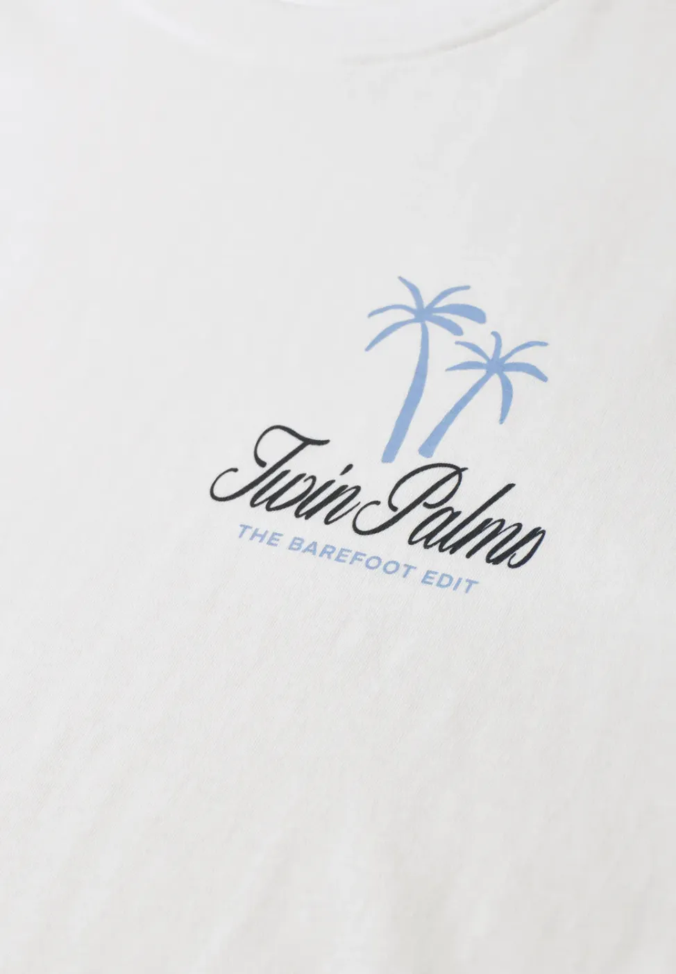 Shirt met ronde hals en borstprint