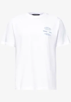 Shirt met ronde hals en borstprint