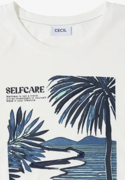 Shirt met ronde hals en frontprint