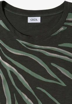 Shirt met ronde hals en frontprint