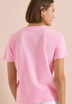 Shirt met ronde hals en frontprint