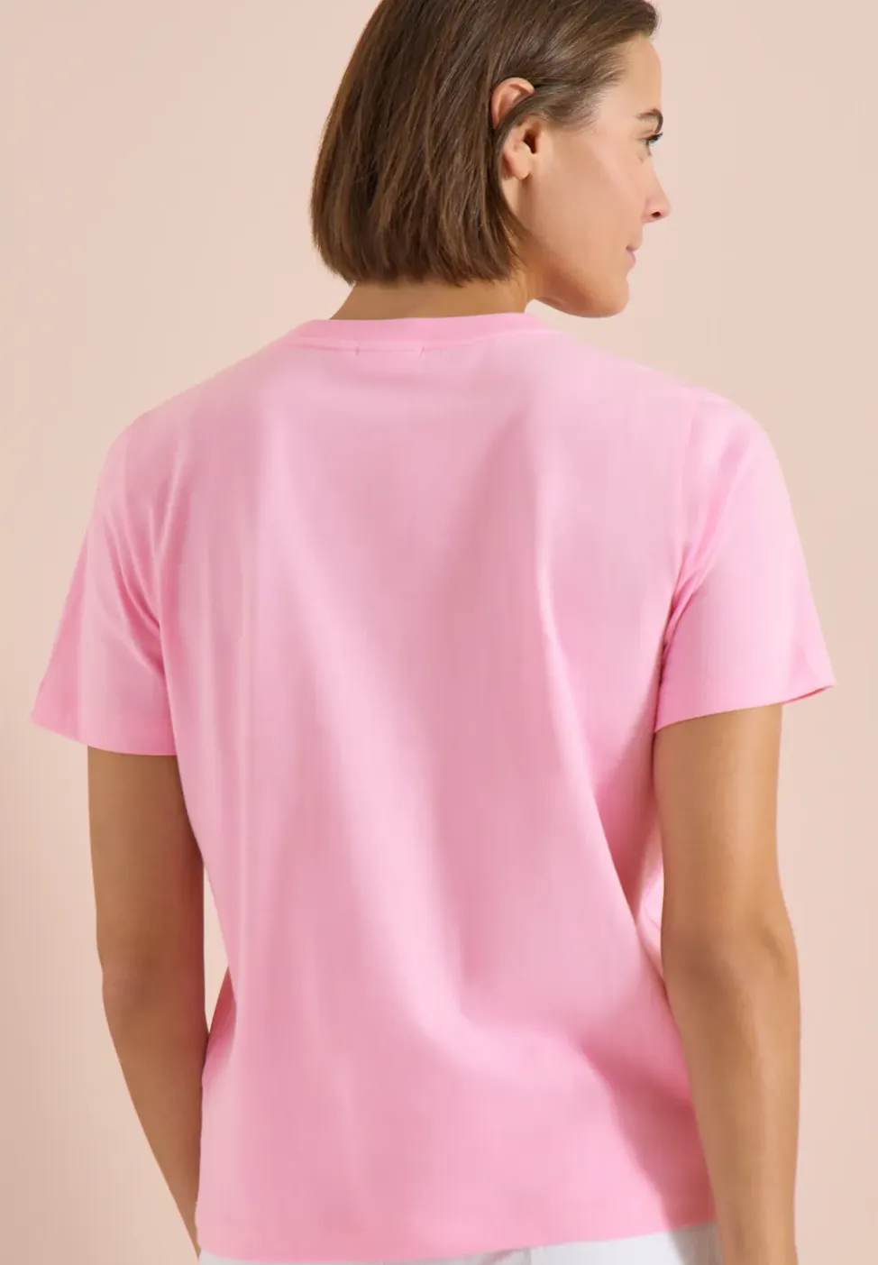 Shirt met ronde hals en frontprint