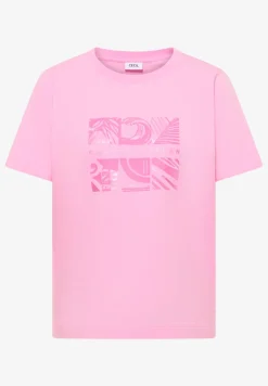 Shirt met ronde hals en frontprint