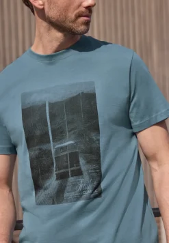 Shirt met ronde hals en fotoprint