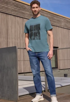 Shirt met ronde hals en fotoprint