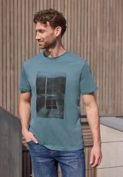 Shirt met ronde hals en fotoprint