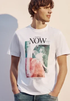 Shirt met ronde hals en fotoprint