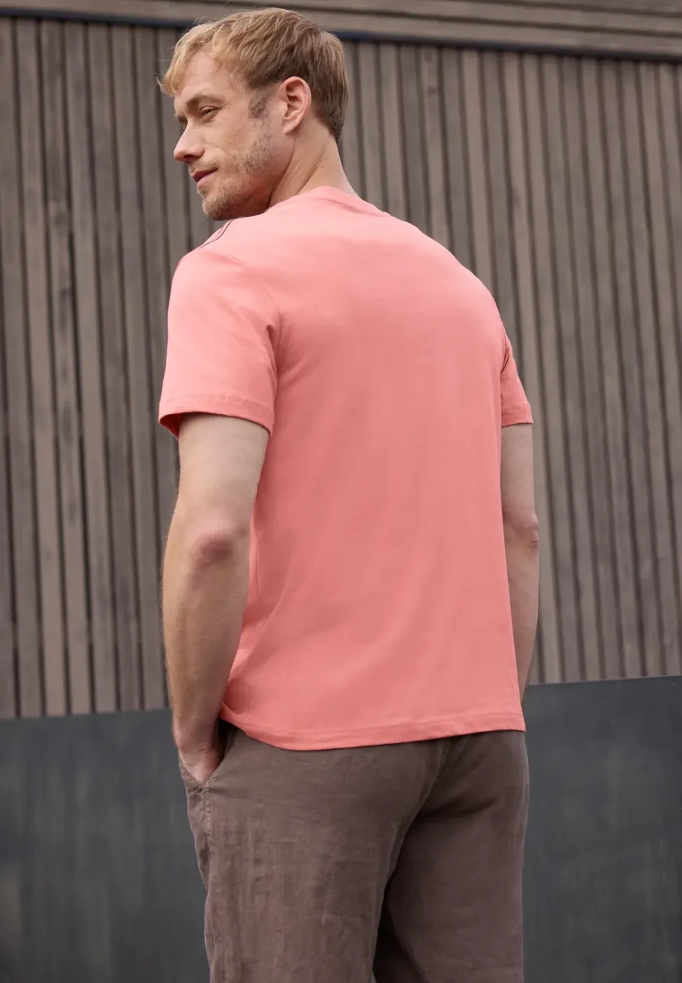 Shirt met ronde hals en frontprint