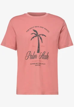 Shirt met ronde hals en frontprint