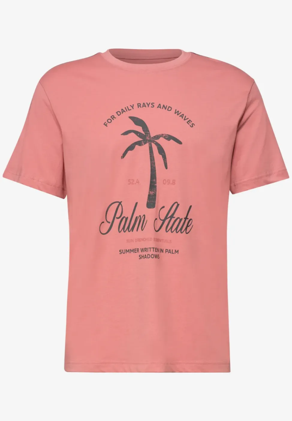 Shirt met ronde hals en frontprint