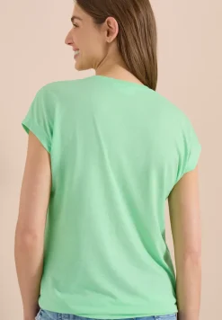 Shirt met ronde hals en frontprint