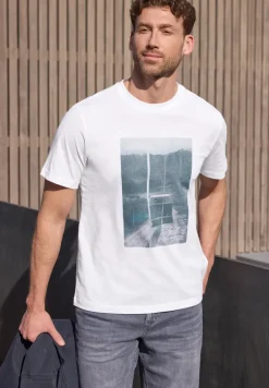 Shirt met ronde hals en fotoprint