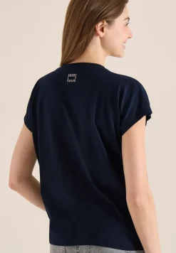 Shirt met ronde hals en frontprint