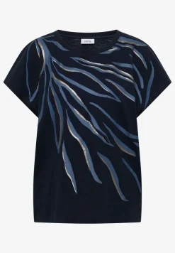 Shirt met ronde hals en frontprint