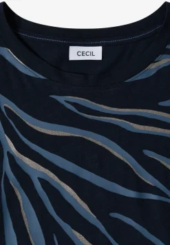 Shirt met ronde hals en frontprint