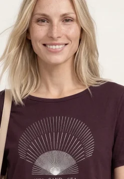 Shirt met ronde hals en foliedetails