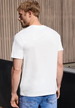 Shirt met ronde hals en frontprint