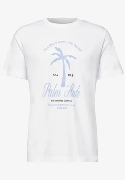 Shirt met ronde hals en frontprint