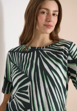 Shirt met ronde hals en grafische print