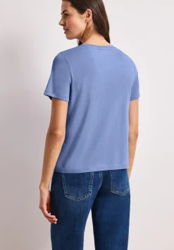 Shirt met ronde hals en hartdetail