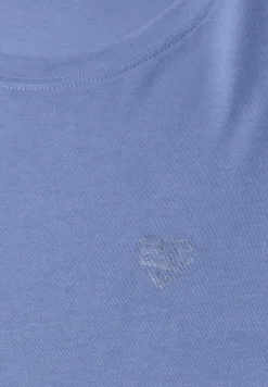 Shirt met ronde hals en hartdetail