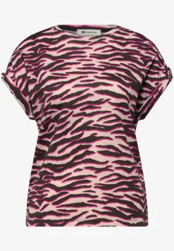 Shirt met ronde hals en knoopdetails