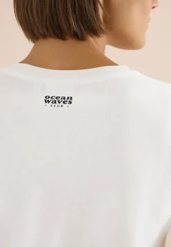 Shirt met ronde hals en nautische print