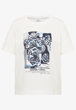 Shirt met ronde hals en nautische print
