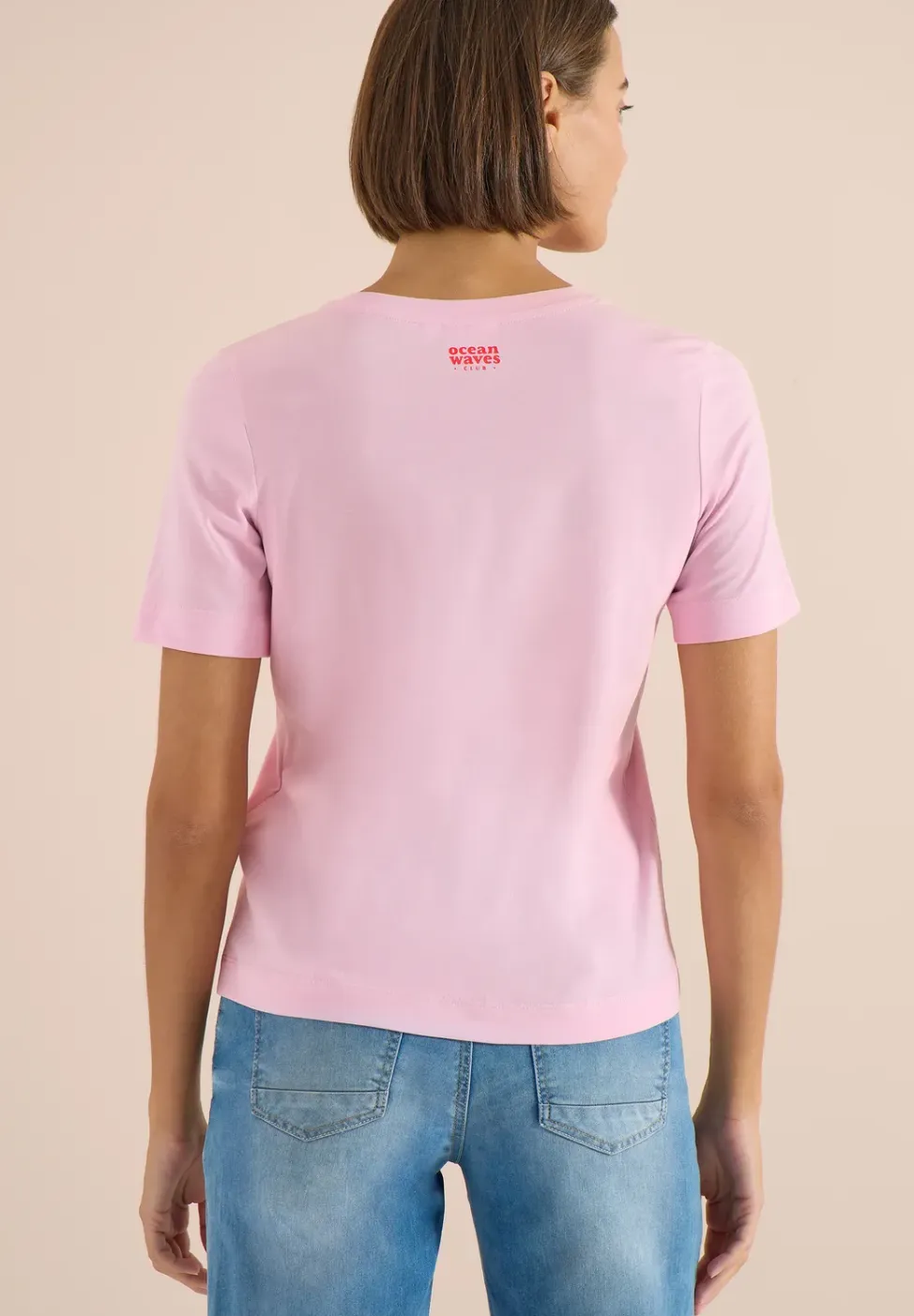 Shirt met ronde hals en nautische print