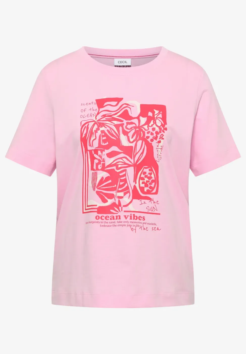 Shirt met ronde hals en nautische print