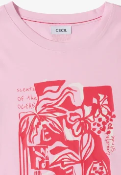 Shirt met ronde hals en nautische print