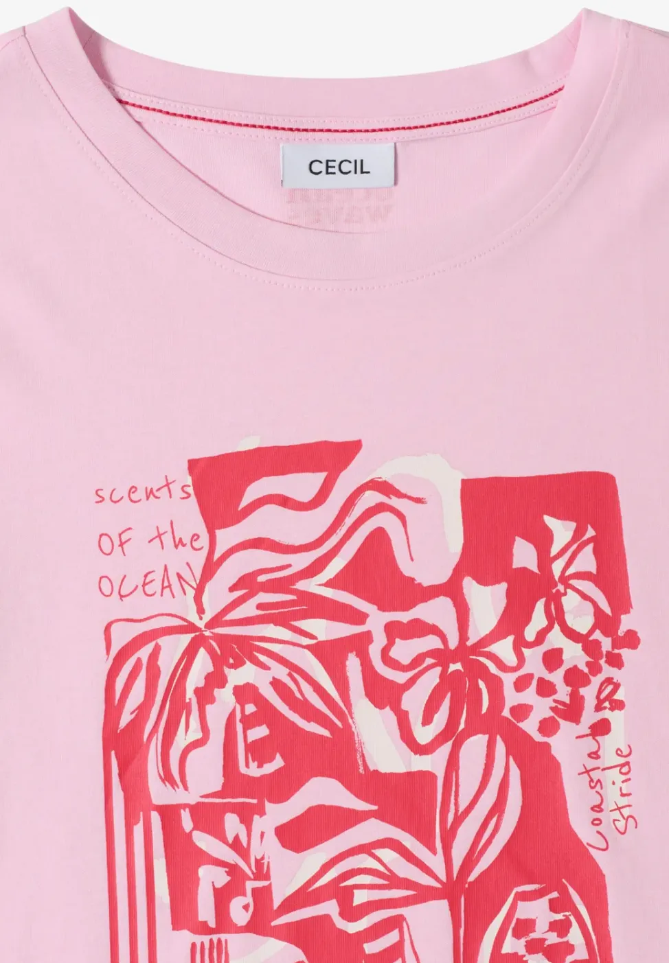 Shirt met ronde hals en nautische print