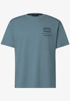 Shirt met ronde hals en opdruk op de rug