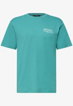 Shirt met ronde hals en opdruk op de rug