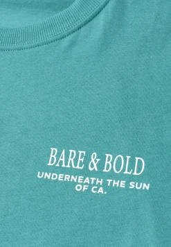 Shirt met ronde hals en opdruk op de rug