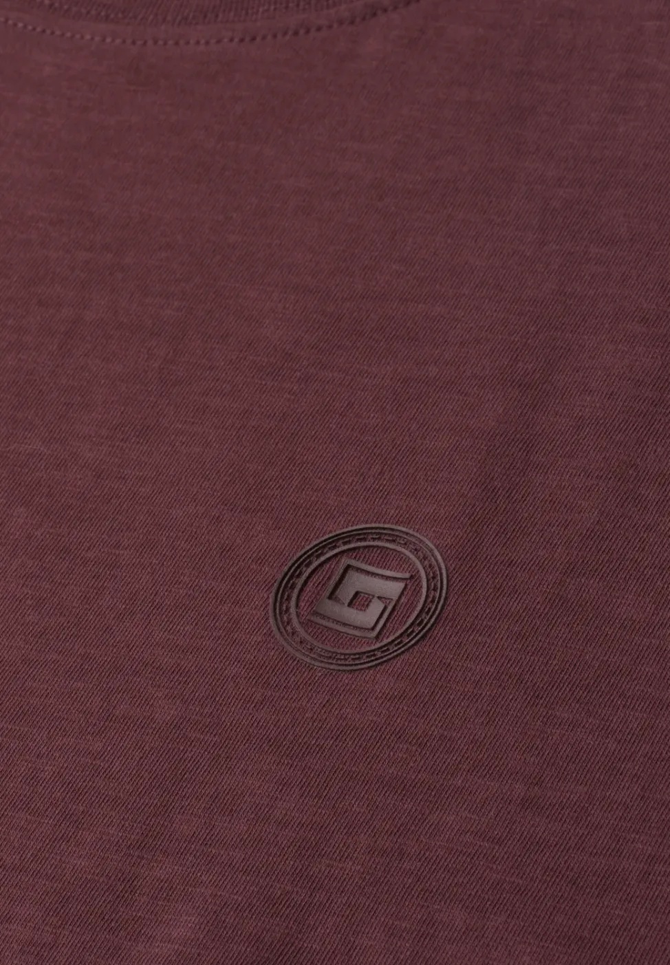 Shirt met ronde hals en omslagdetail