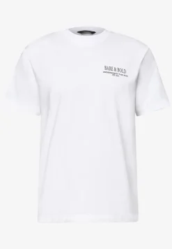 Shirt met ronde hals en opdruk op de rug