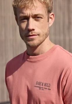Shirt met ronde hals en opdruk op de rug