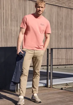 Shirt met ronde hals en opdruk op de rug