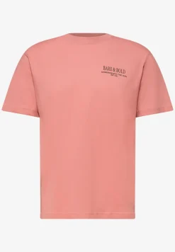 Shirt met ronde hals en opdruk op de rug