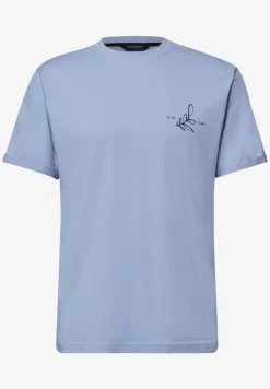 Shirt met ronde hals en opdruk op de rug