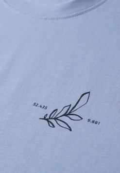 Shirt met ronde hals en opdruk op de rug