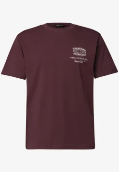 Shirt met ronde hals en opdruk op de rug