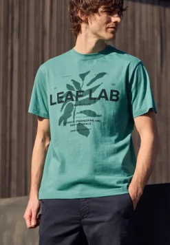 Shirt met ronde hals en print