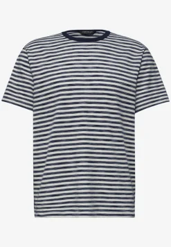 Shirt met ronde hals en piquéstructuur