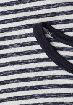 Shirt met ronde hals en piquéstructuur