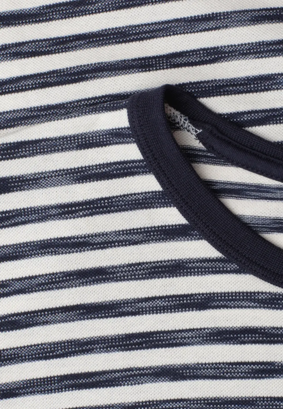 Shirt met ronde hals en piquéstructuur
